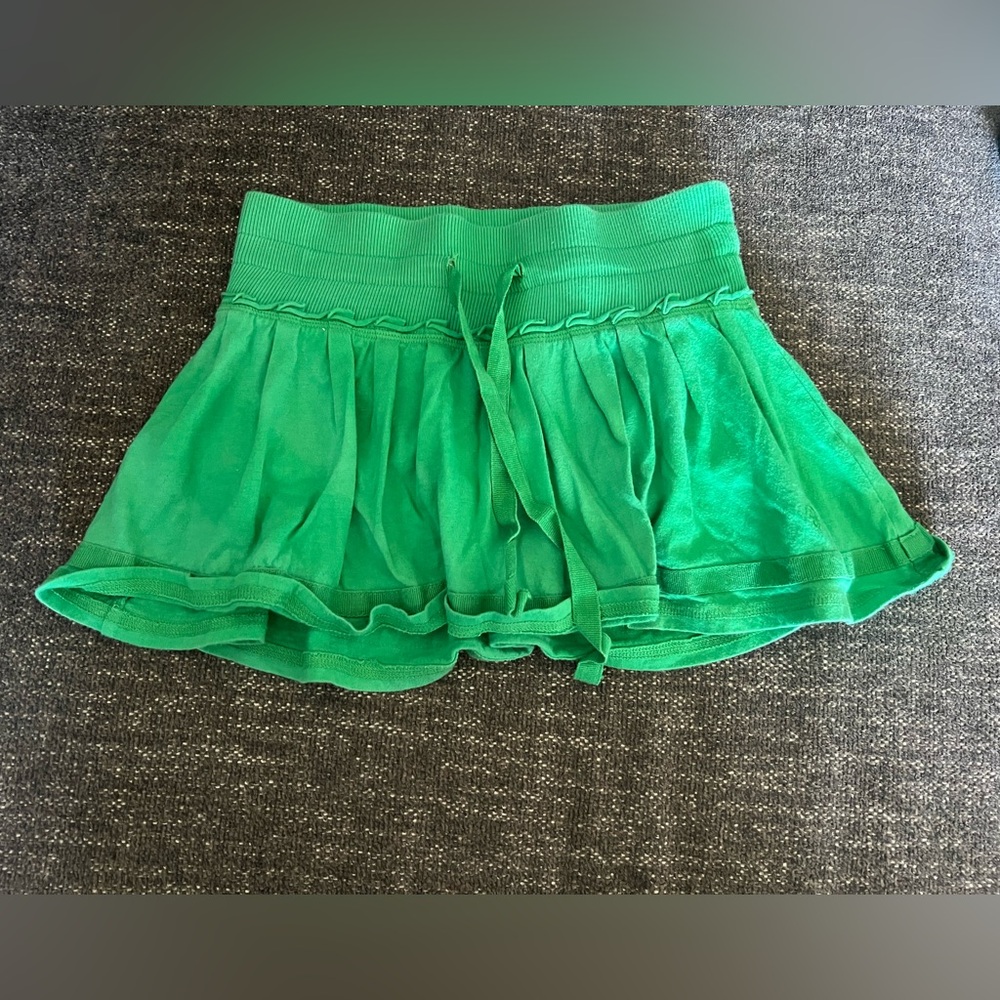 Y2K Limited Too Green Ribbed Skirt